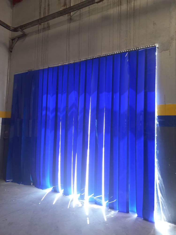 Lanières bleues — en situation